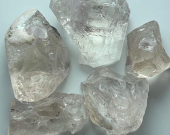 Otroligt stora bitar av ljus persikofärgad morganit från Afghanistan 138 karat Storlek 15 till 41 karat