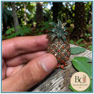 Ananas Brosche, Handgemachte Tropische Früchte Pin, Sommer Strand Schmuck, Lustiges Statement Accessoire, Geschenk für Obst Liebhaber, Mode Brosche, Geschenk