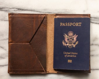 passport holder leather passport cover leather passport wallet travel document holder travel wallet mens gift womens gift