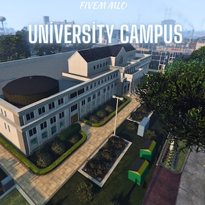 University Campus MLO, College Roleplay Map, Game Ready Asset (Digital Product)