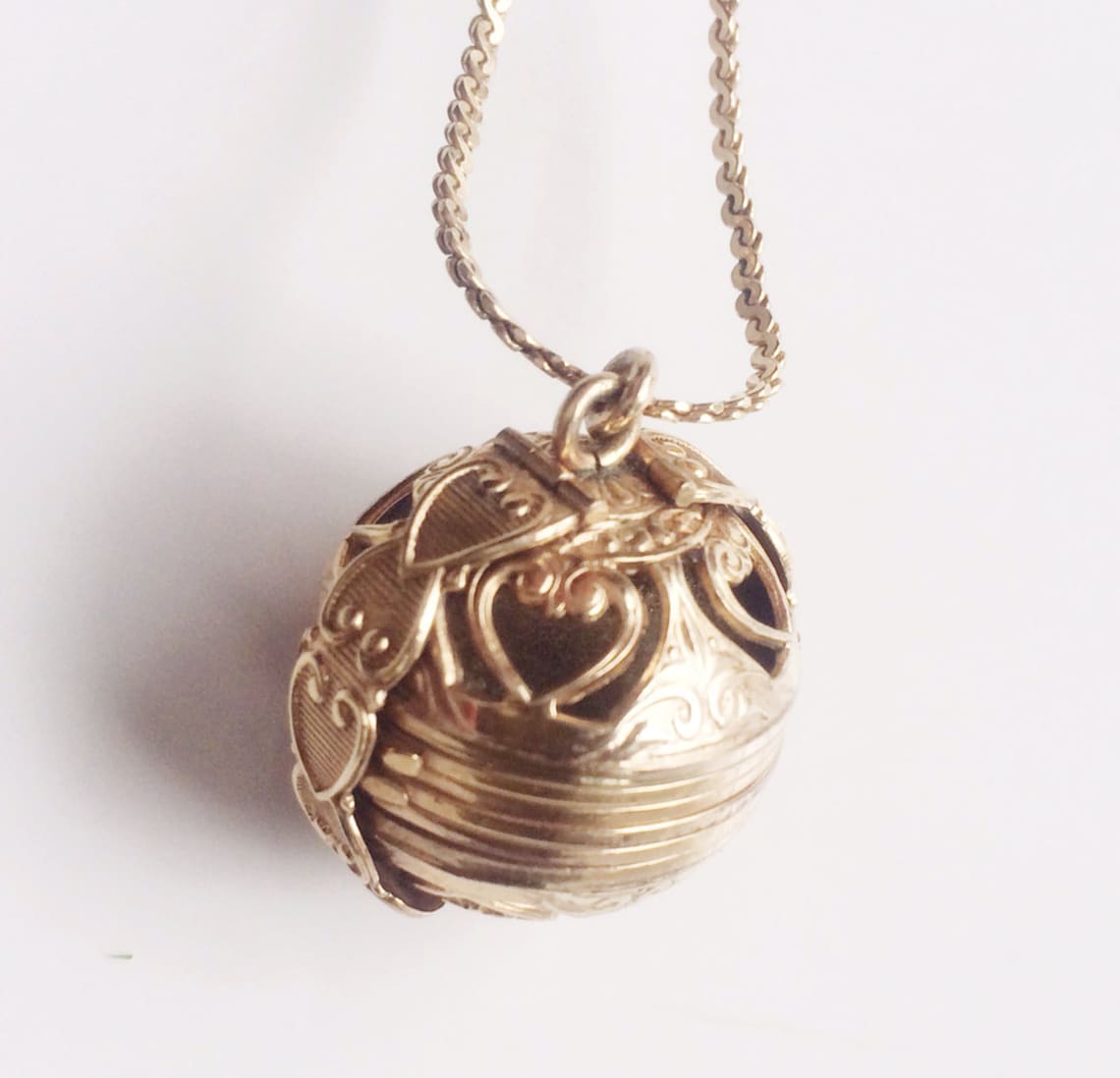 Victorian Six Photo Ball Locket Gold Filled Vintage Locket Etsy