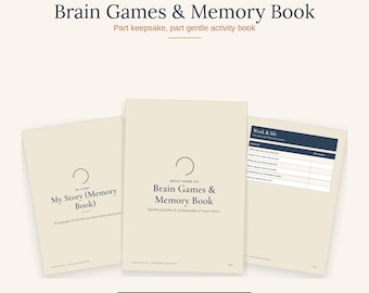 Large Print Brain Games for Seniors | Dementia Activity Book, Memory Puzzles & Word Games for Elderly | A4 US Letter PDF