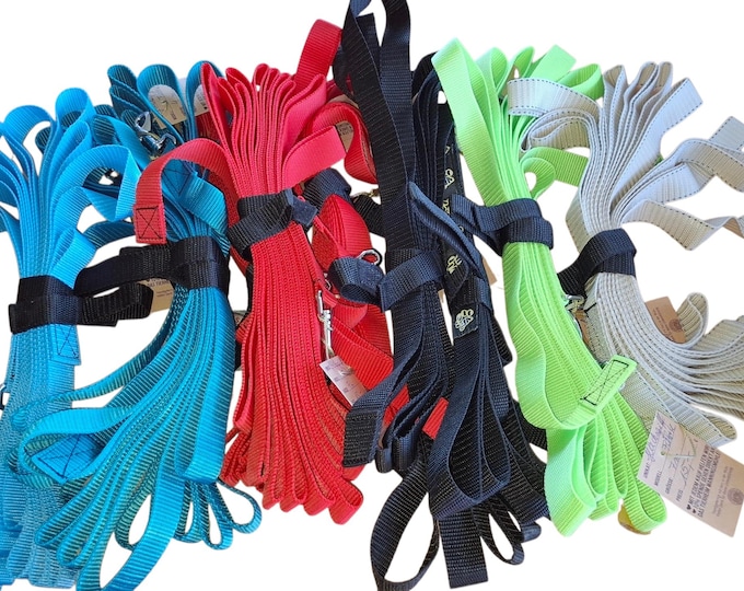 Long line without hand loop, webbing | Tracking leash for dog training | STRONG HEART