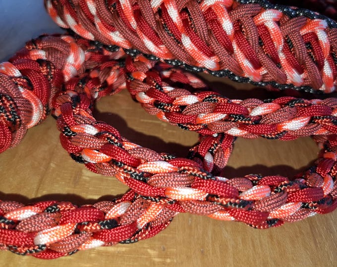 Paracord Set Rhön Woge – Collar (56 cm) & Leash (1.50 m) – Solid Metal Buckle – Handmade in the Rhön region