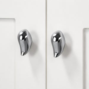 Bright Silver Bird Cabinet Knob,Bird Solid Brass Dresser Drawer Pull,Golden Metal Knob,Unique Animal Handle,Vintage Metal Furniture Hardware
