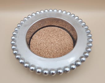 Mariposa Brilliant Pearled Beaded Wine Bottle Holder, Cork Liner