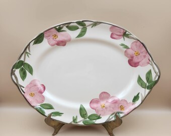 Franciscan Desert Rose Oval Serving Platter, England, 14"