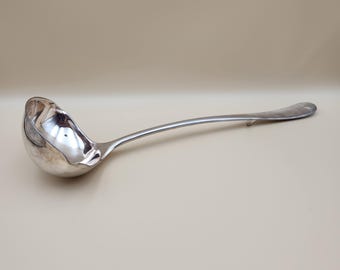 Vintage Leonard Towle Silverplate Colonial Style Ladle, 13" Long