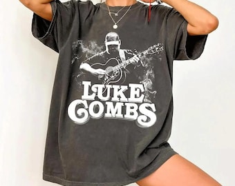 Luke Combs T-Shirt, Vintage Country Streetwear Retro Music Gift for Men and Women, Unisex Tee, Softstyle Shirt, Graphic Tee, Concert