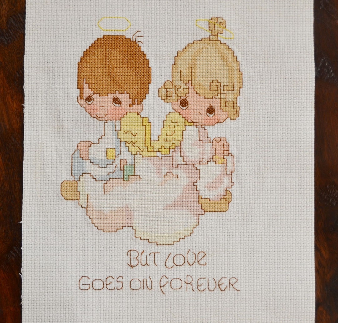 ANGELS REMEMBERED Cross Stitch Designs Hard Back Book 