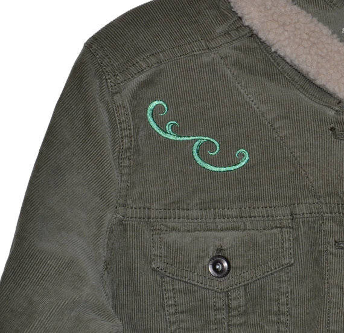 Christmas Tree Jacket, Corduroy Jacket, Green Coat, Womens Coat