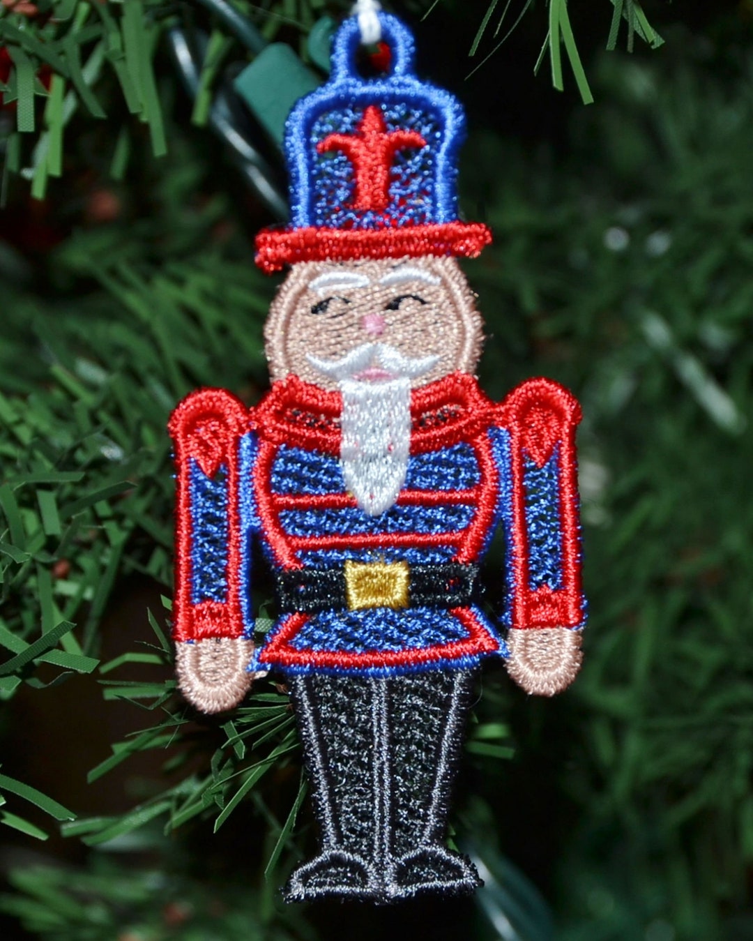 Nutcracker Lace Ornament, Nutcracker Lace, Lace Decoration, Christmas