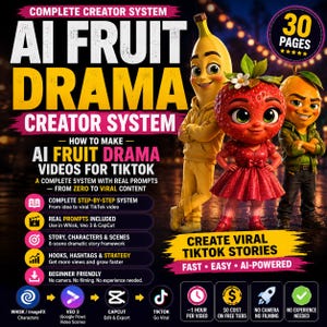 AI Fruit Drama Creator System | Create Viral TikTok Stories | Story Guide