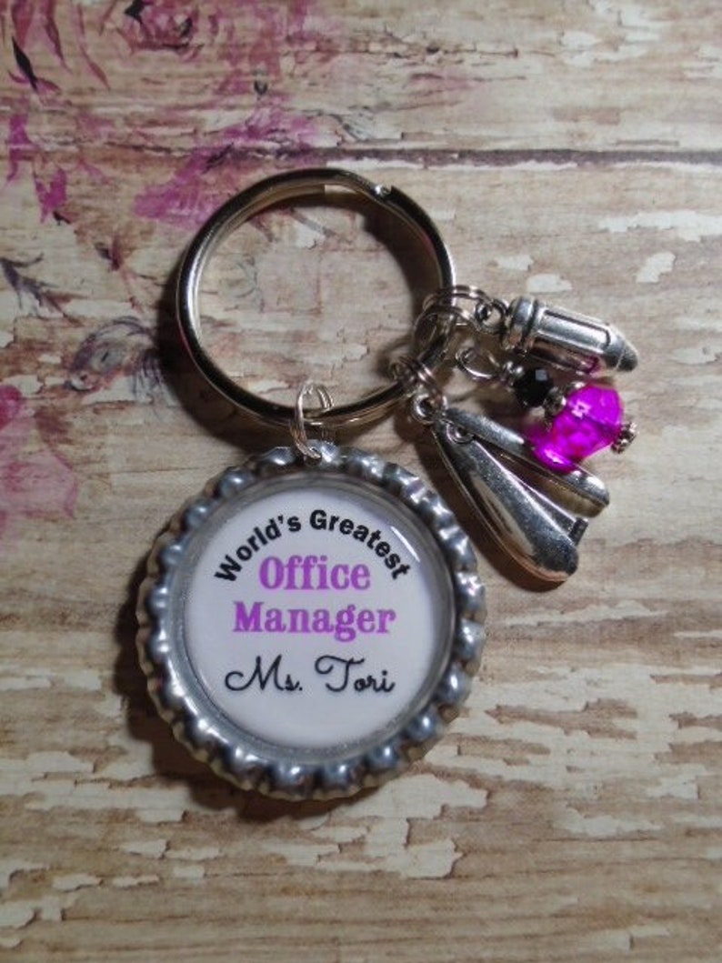 Personalized World's Greatest Office Manager Key Chain - Etsy