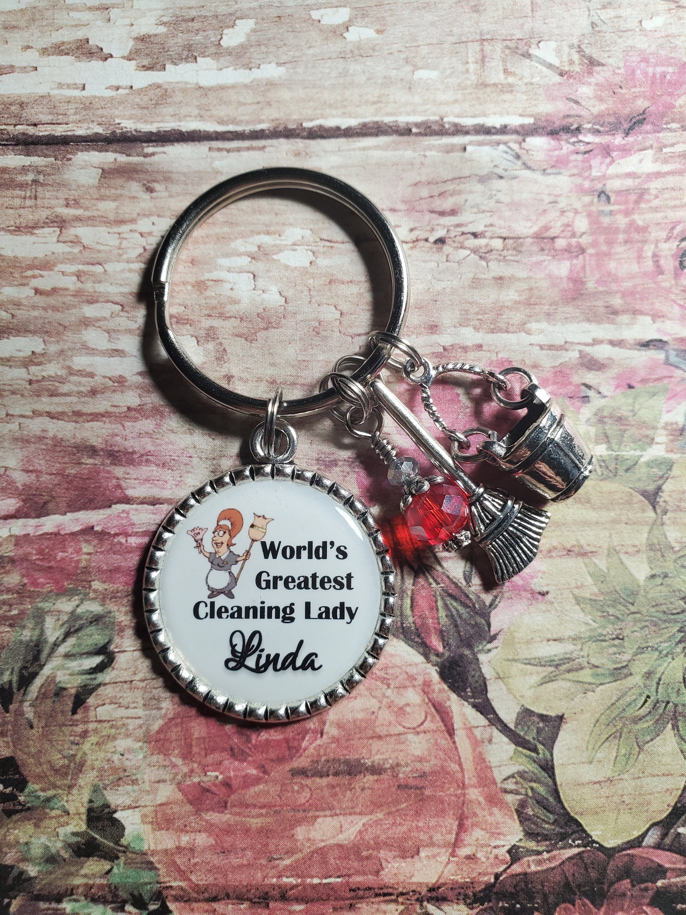 Unique Housekeeper Gifts, Blessed by God Spoiled by My Housekeeper,  Inappropriate Keychain for Colleagues from Team Leader, Housekeeper  Keychain, Housekeeping Keychain, Cleaning Lady Keychain, Maid 