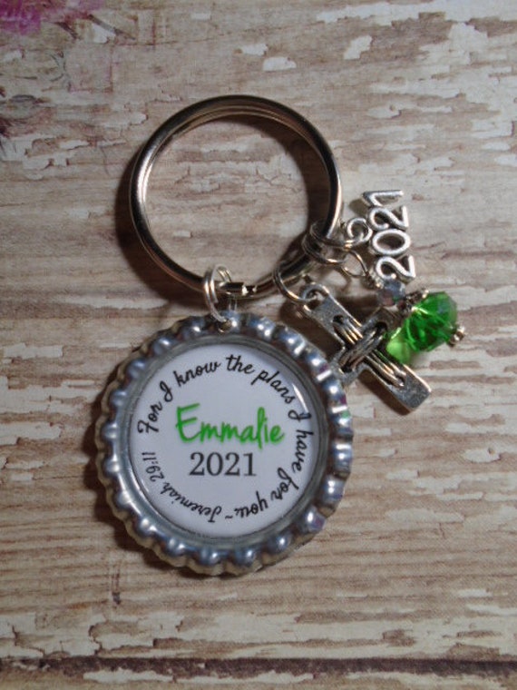 Class of 2021 Bottle Cap Key Chain