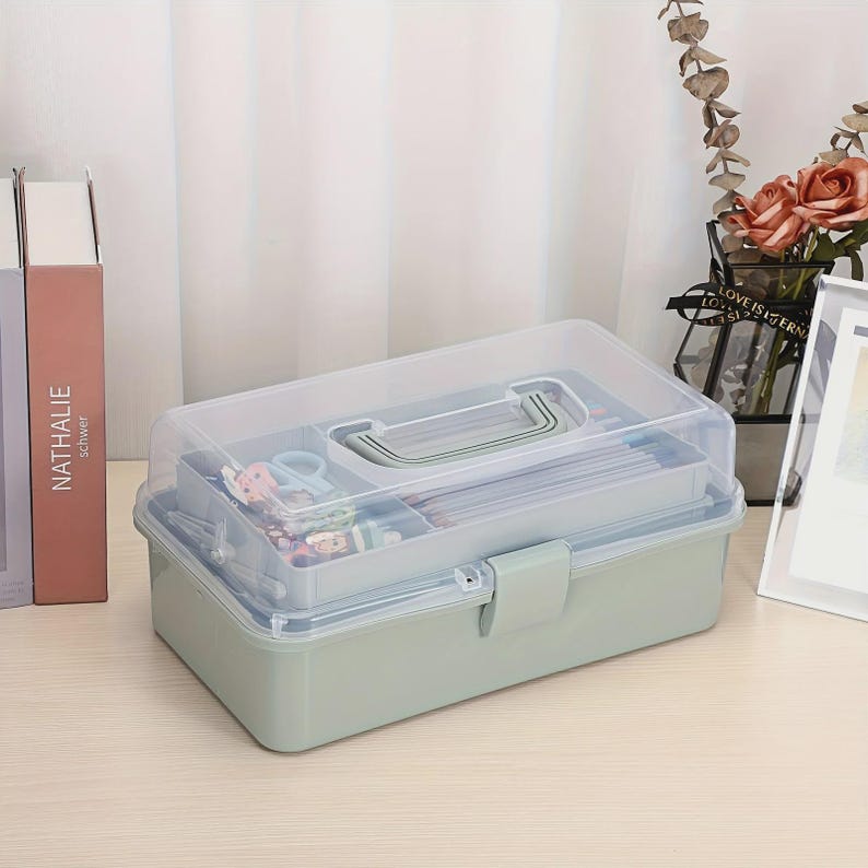 Personalized 3 Layer Craft Storage Box With Adjustable Dividers, Custom — free download