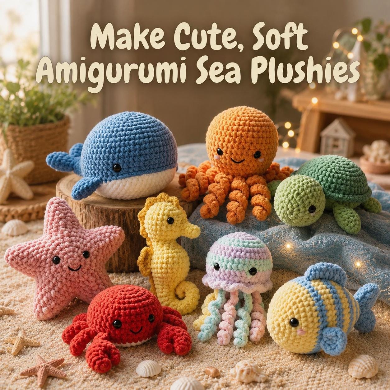海の生き物のかぎ針編み - Etsy 日本