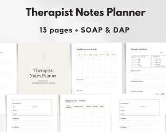 Therapeut Planer | Therapie-Sitzung | Therapie Hinweise | Therapeut Notizbuch | Therapeut Arbeitsblätter | Sicherheitshinweise | Hinweise für Therapeuten | PDF-Datei