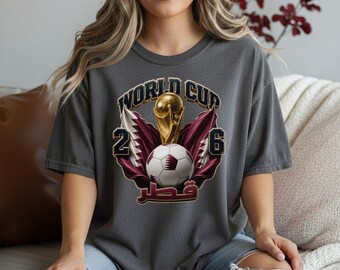 Qatar World Cup Soccer T-Shirt | Football loversTee | Gift for fans