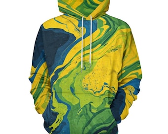 World Cup Brazil 230gsm Men's Cool Hoodie with Double-layer Cap (All-Over Printing)