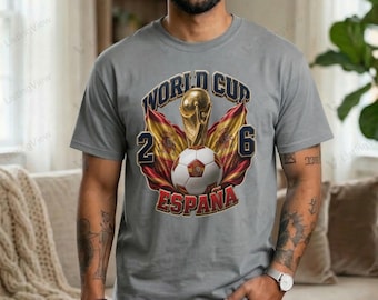 World Cup 2026 España T-Shirt | Soccer Trophy Football Jersey