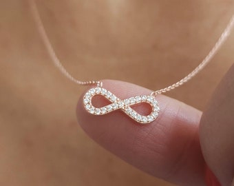 Rose Vergoldete 925 Sterling Silber Kette, 70cm
