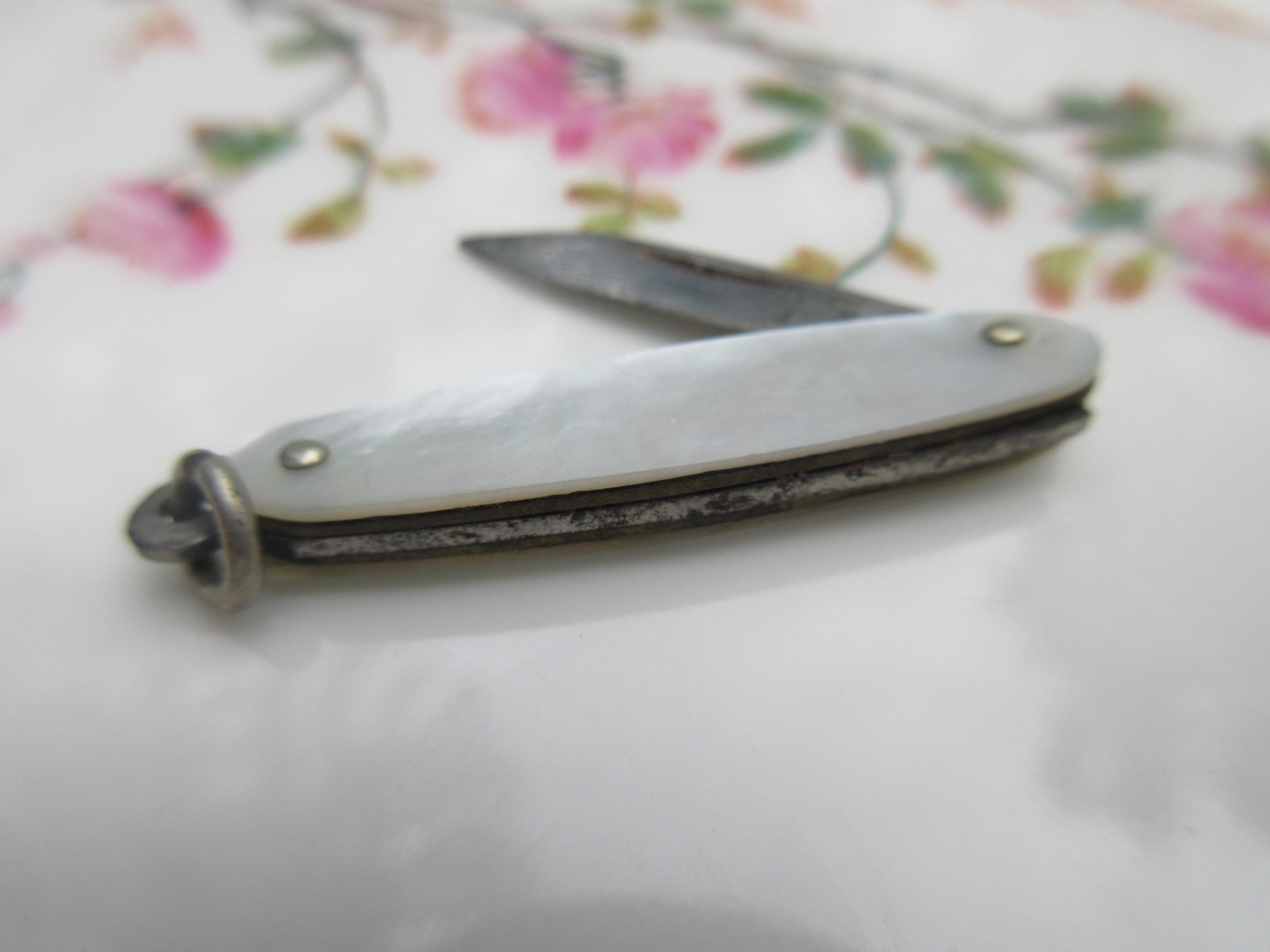 Antique Mother of Pearl Pocket Knife - Etsy