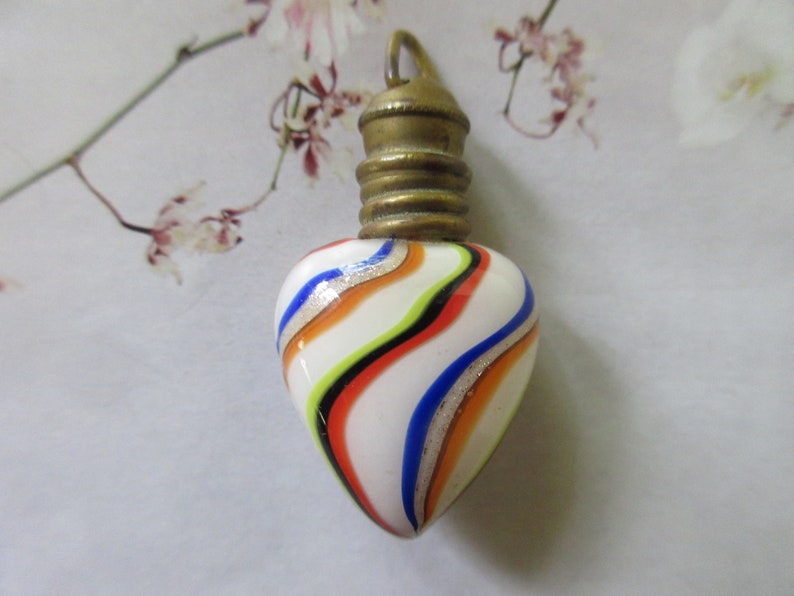 Antique Art Glass Perfume Pendant Claine Piece Image 0