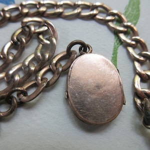 Antique Pocket Watch Chain With Locket Fob in Gold Fill by Bliss ...