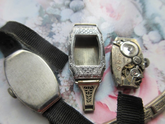 Art Deco Era Group of Ladies Wrist Watch Parts fo… - image 6