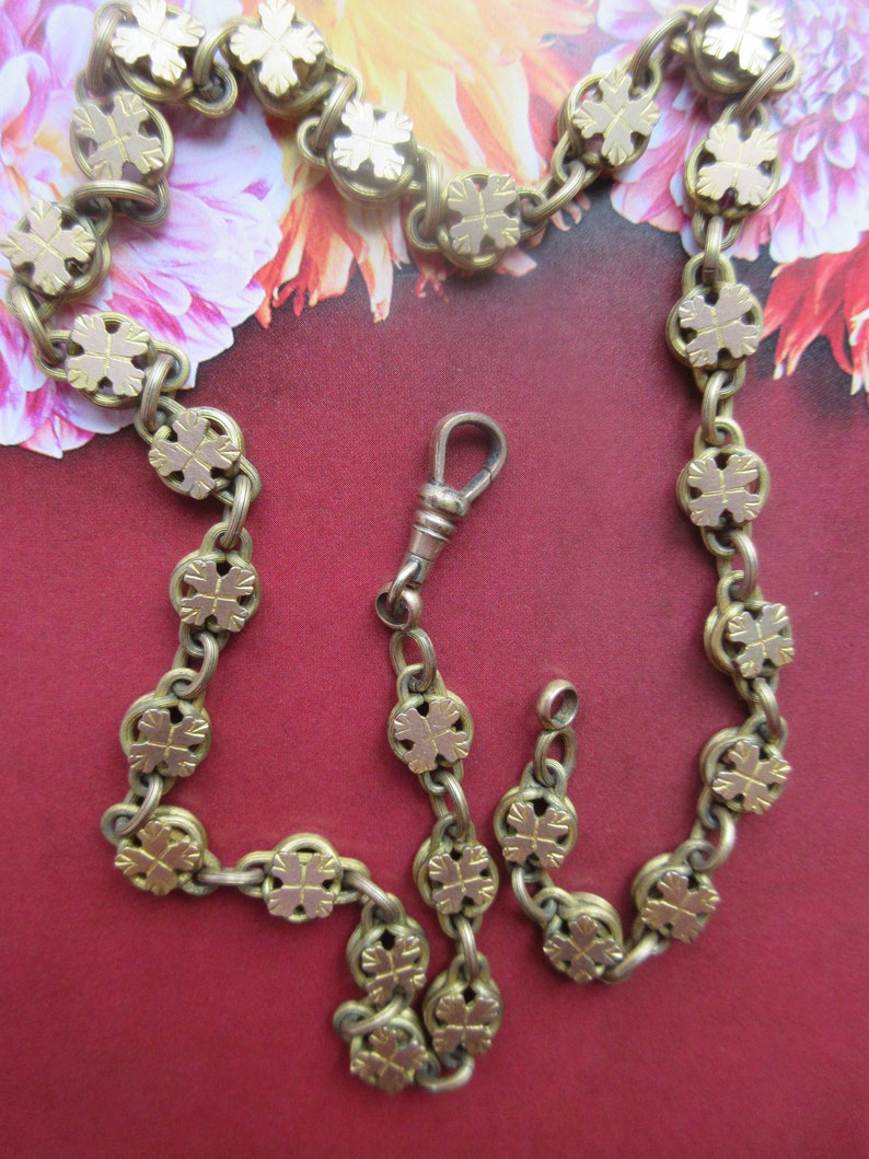 Antique Victorian Book Chain Necklace in Gold Fill Etsy