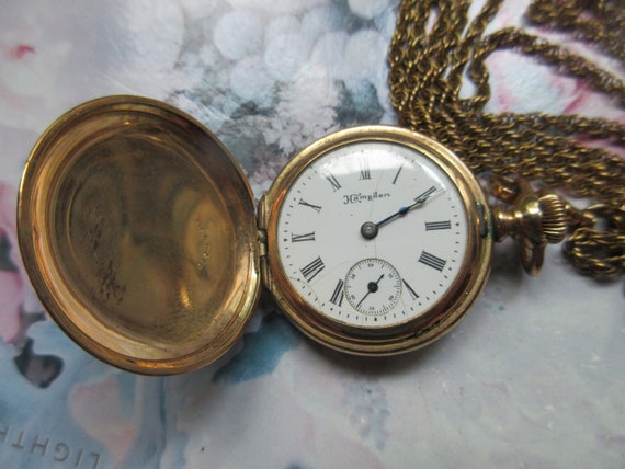 Antique Pocket Watch Necklace Ladies Watch Chain - image 3