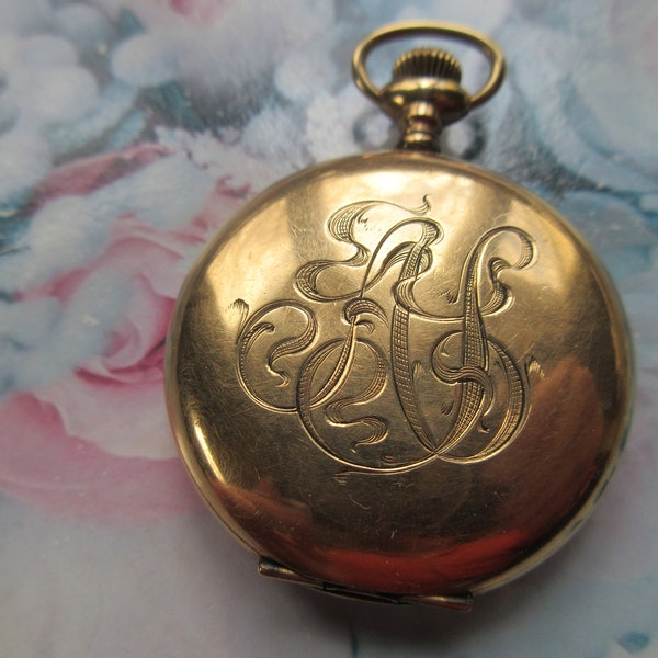 Art Nouveau Pocket Watch Etsy