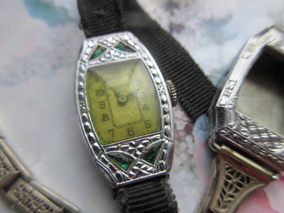Art Deco Era Group of Ladies Wrist Watch Parts fo… - image 4