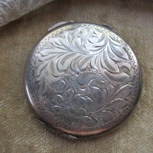 Vintage Sterling Silver Compacts - Etsy