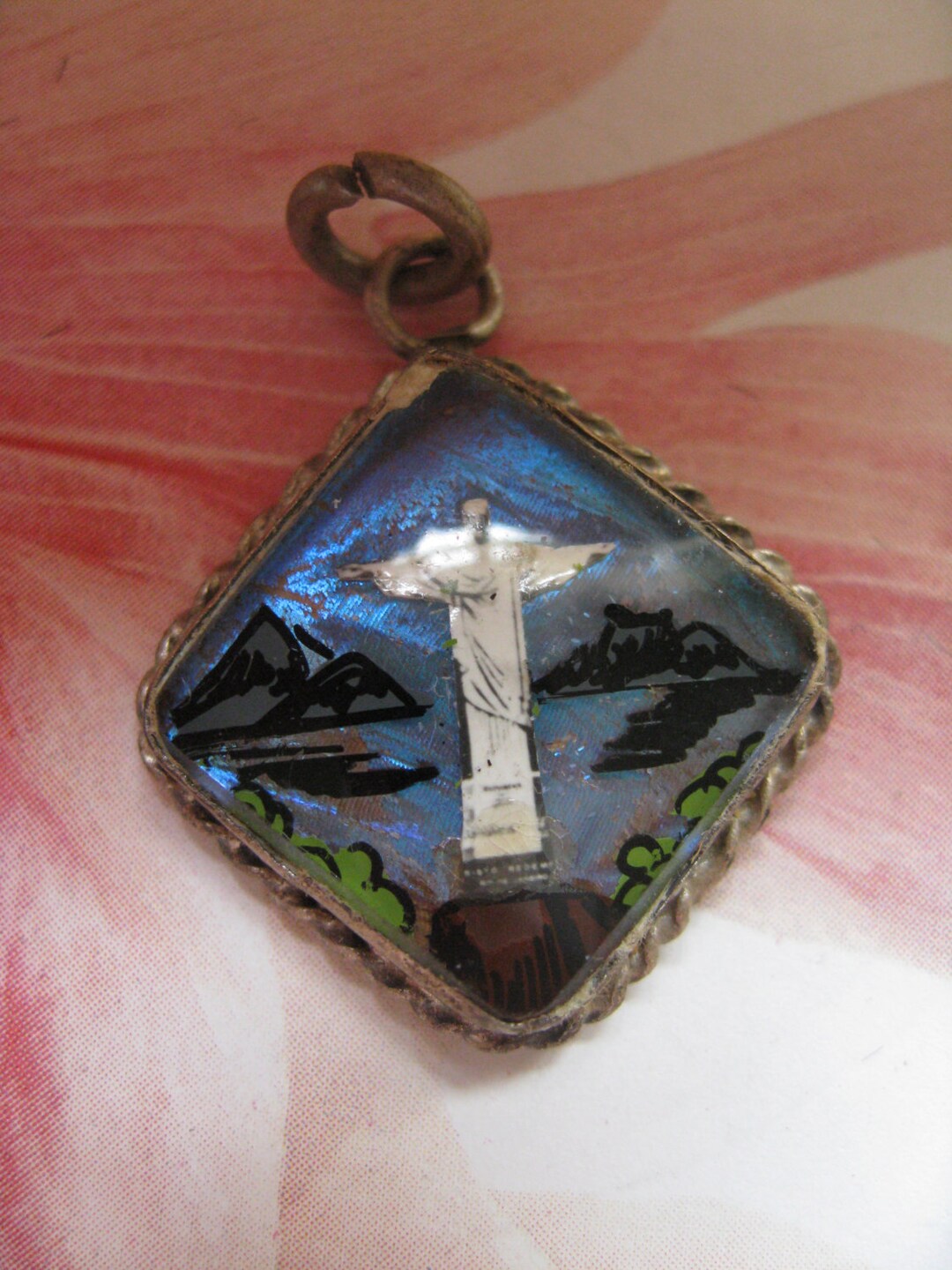 Vintage Religious Charms Estate Jewelry Morpho Butterfly Etsy