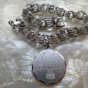 Vintage Spencer Sterling Silver Charm Bracelet - Sterling