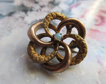 Victorian Lovers Knot Pin in Gold Fill