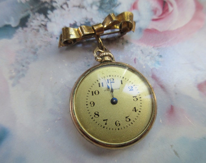 Deco Pocket Watch on Lapel Watch Pin Etsy