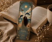 Love Bookmark Printable | Art Nouveau Ocean Sunset | Moonchild Collective