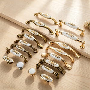 European Gold Knobs - Etsy