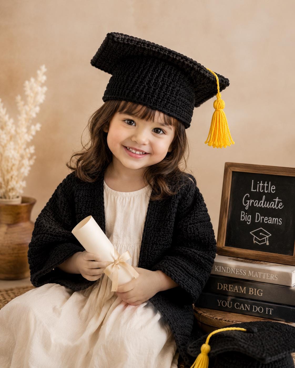 Handmade Graduation Hat Pattern PDF, Senior Photo Prop, DIY Gift ...
