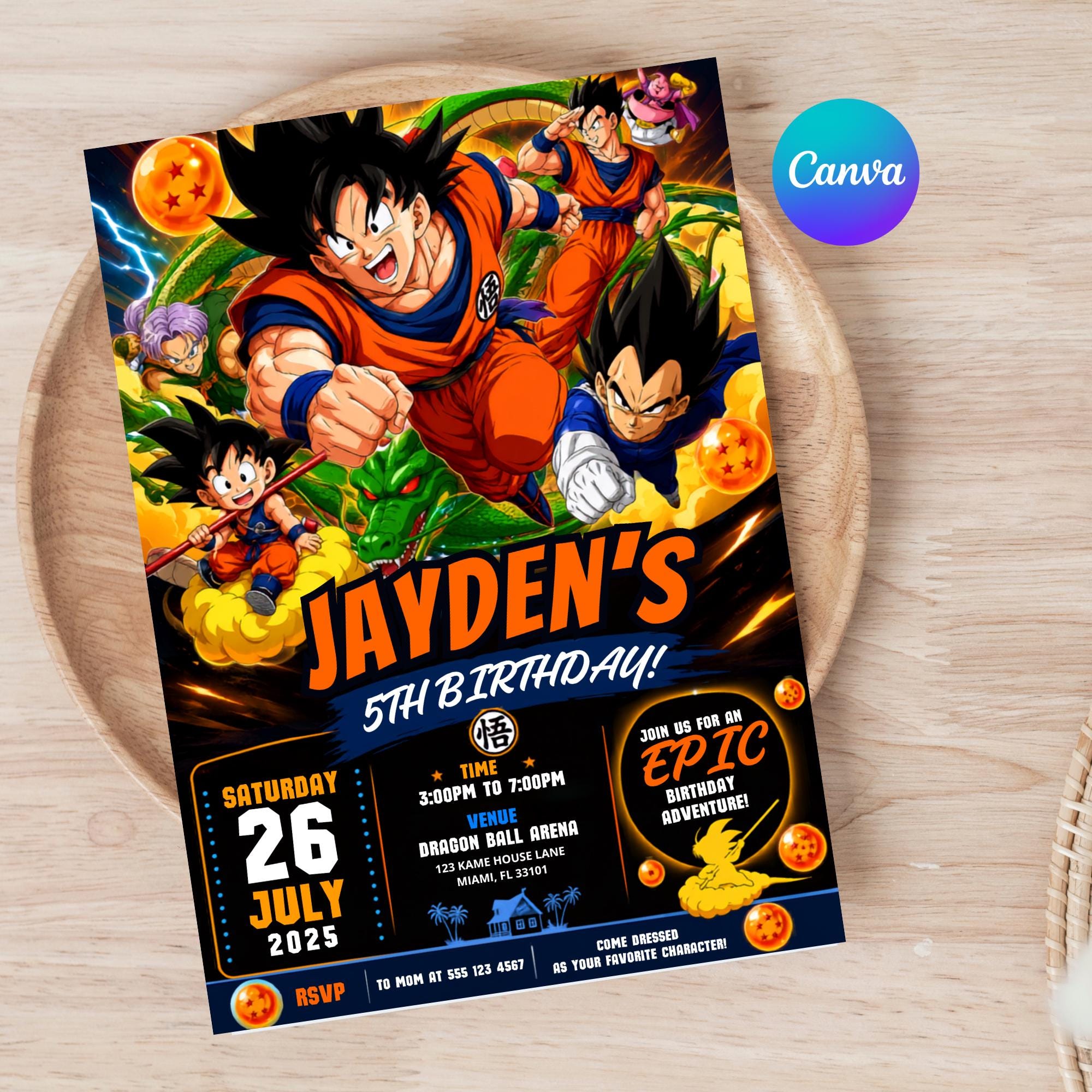 Dragon ball birthday card - Etsy 日本