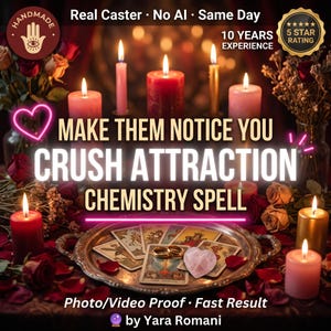 Crush Attraction Spell | Make Your Crush Notice You, Chemistry & Connection Ritual | Same Day Casting + Photo Proof