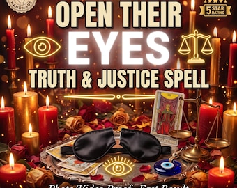 Rituel pour ouvrir les yeux | Révélez la vérité, blanchissez votre nom et obtenez justice | Rituel du destin romani | Incantation le jour même + Preuve photo