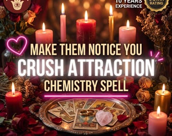 Sortilège d'attraction | Faites en sorte que la personne qui vous plaît vous remarque, rituel de chimie et de connexion | Sortilège le jour même + Preuve photo
