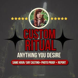 Custom Ritual Spell | Personalized Manifestation| Love, Money, Protection, Luck, Career, Energy Work