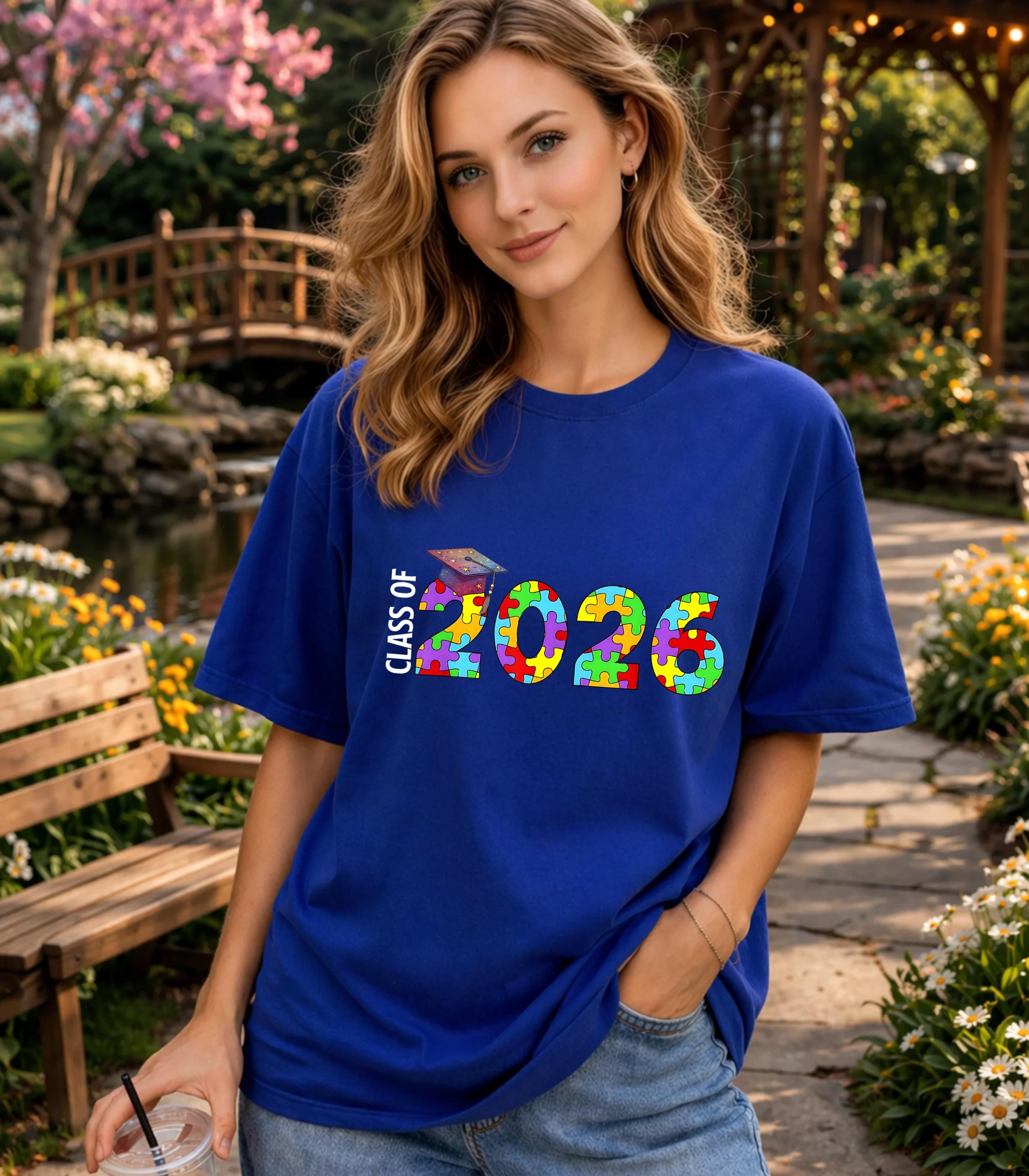 Autism Graduation Designs Class of 2026 Autism Graduation Shirt, Autism Puzzle Senior Tee, Proud ...