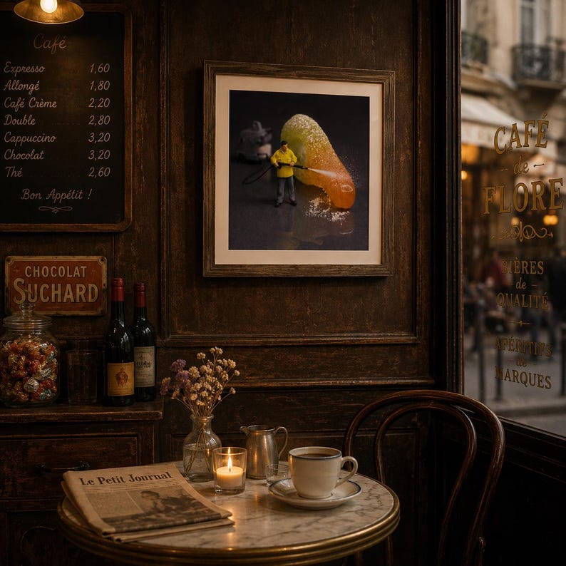 Decoración de pared con motivos de caramelos de goma, fotografía de limpiadores diminutos, descarga imprimible divertida para la cocina imagen 5